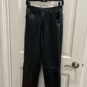 Black leather pants from Zara